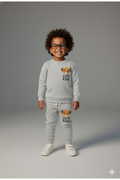 MİLANO KİDS Boy's Top and Bottom Seasonal Tracksuit Set