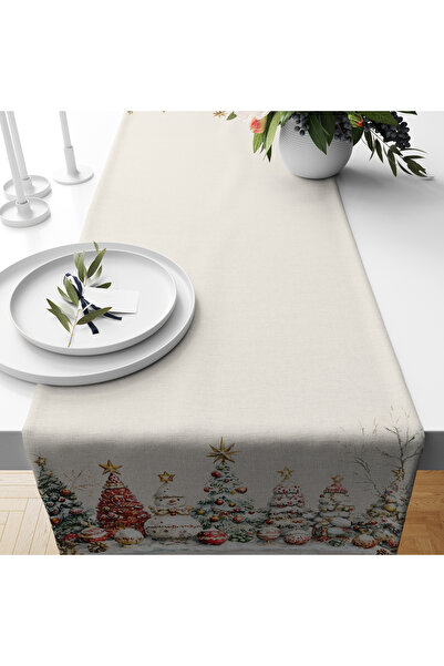Filamente Digital Printed Runner - New Year / Christmas Patterned - 140X40 cm
