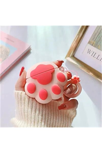 Dmay Apple AirPods Pro 3. Nesil (2025) Compatible Figured Silicone Case with Keychain Case