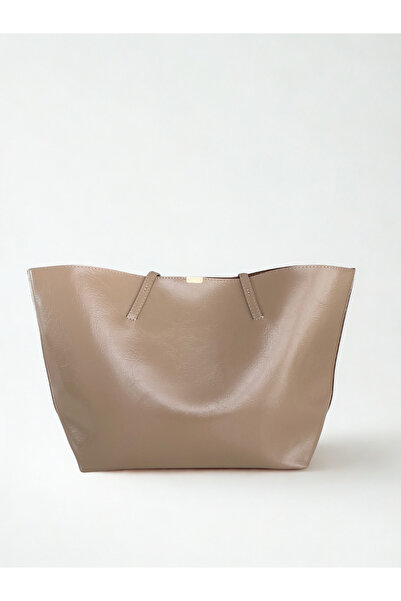 yako Sasha Women's Shoulder Bag – Large Volume, Internal Compartment with Zipper, High-Quality Faux Leather (50×30×15 cm)