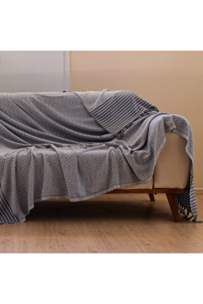 Püskül Multi-Purpose Bedspread and Sofa Cover - Double Size 200 X 250 Cm, Soft, Lightweight, Decorative Pique