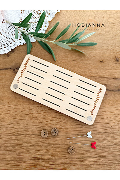 Hobianna Ahşap Makara Standı - 18 Kartlık