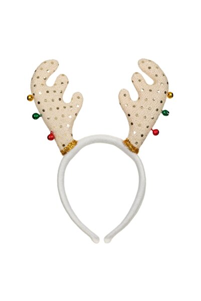 OEM Christmas Reindeer Antler Hair Headband with Bells, 13 cm