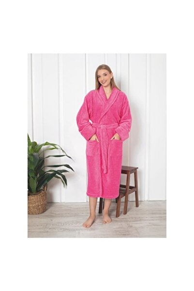 pamuklu Halat de baie Cocolino pentru femei, roz zmeură, mărimea L