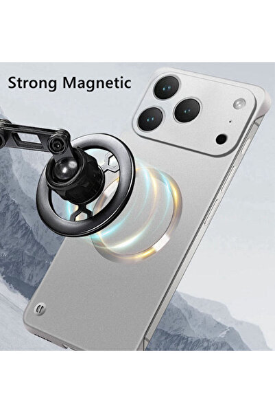 Generic For iPhone 17 Pro Max Case，Ultra Slim，without Edges，Solid Color Magnetic Borderless 17 Pro Max Cover