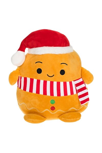 OEM Figurină de pluș de Crăciun - Omuleț de turtă dulce portocaliu 30 cm