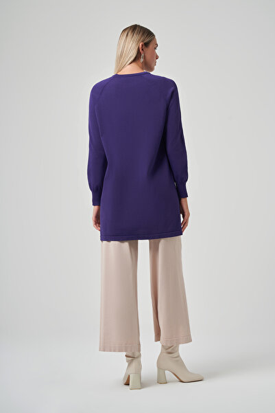 Nuss Βασικό πλεκτό τουνίκ 907 Μωβ