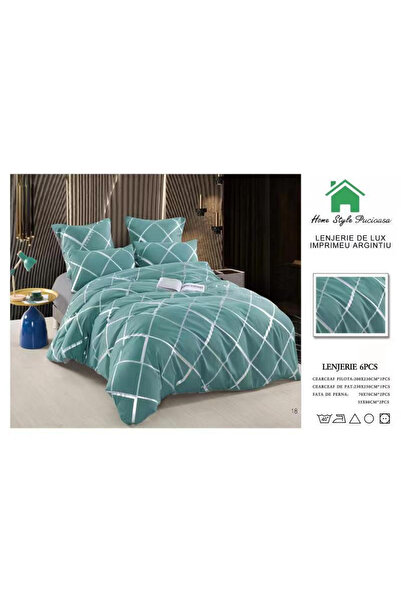 FIONNA.RO Lenjerie Pat Finet Premium Imprimeu Silver - Lines