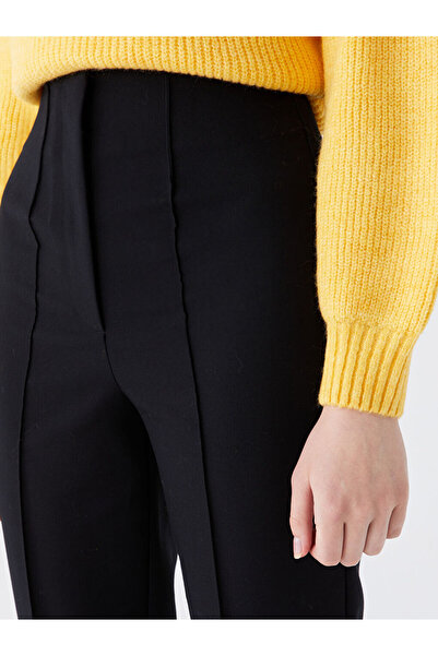 LC Waikiki Black Women's Carrot Cut Straight Trousers