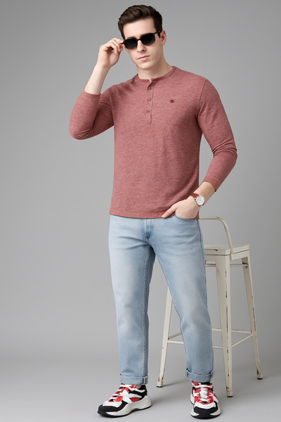 STITCH by MH Men’s 4-Button Henley Long Sleeve T-Shirt