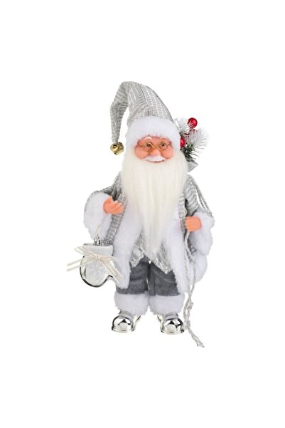OEM Interactive Santa Claus Figurine with Silver Outfit, Movement & Sound, 30 cm