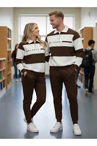 GBRO New Season Winter Cotton Sweatshirt-Sweatpants Couple Combination 4 Pieces