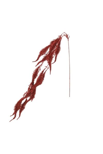 OEM Creangă decorativă de Crăciun, roșie cu sclipici, 103 cm