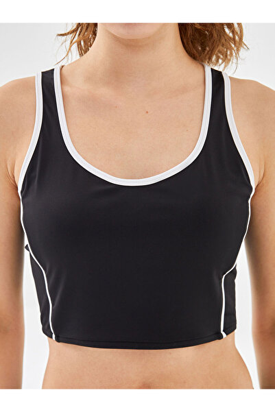LC Waikiki Black U-Neck Women's Sports Bustier