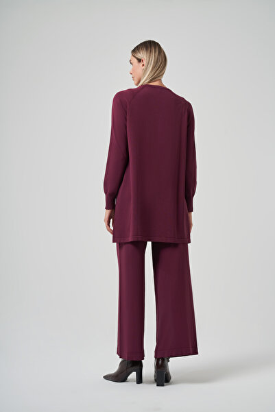 Nuss Basic Knitwear Tunic 907 Claret Red