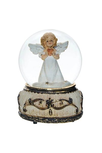 UnderShop Glob decorativ muzical de Crăciun cu înger lichid 14 cm