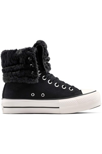 Converse Sneakers Chuck Taylor All Star Fold-Over Lift Platform, Black, Unisex