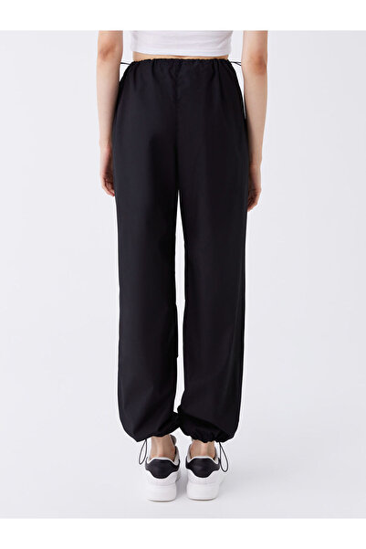 LC Waikiki Black Elastic Waist Comfortable Fit Women's Cargo Pants