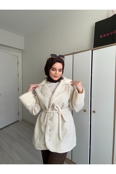 Nuesscollection Kürk Detay Ceket Kaban