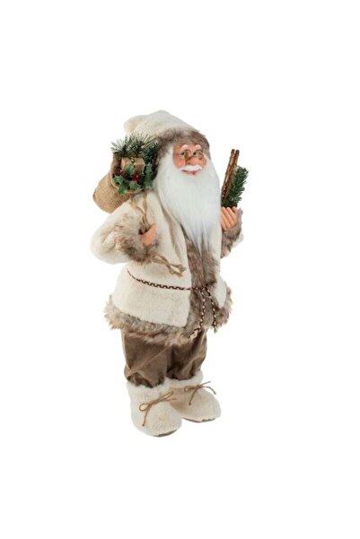 OEM Christmas Decoration, Figurine, Santa Claus, Brown, Skis, 63cm, DCJ453