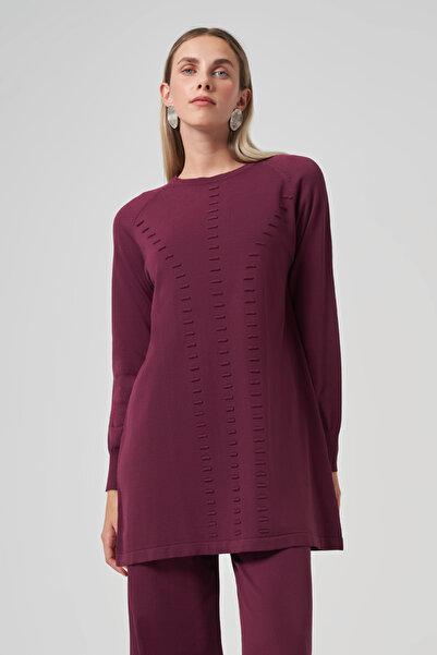 Nuss Βασικό πλεκτό τούνικ 907 Μπορντό