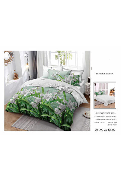 FIONNA.RO Lenjerii De Pat Din Finet 6 Piese - Ghiocei