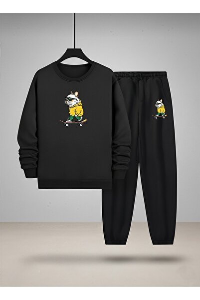 LORVEX Детски комплект с качулка Комплект спортен екип с велосипедна яка SLID...