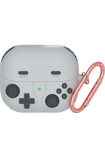 Dmay Apple AirPods Pro 3Rd Generation. Nesil (2025) Compatible Silicone Case with Keychain [Gampad Design]