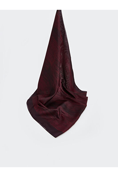 LC Waikiki Burgundy Patterned Women's Shawl