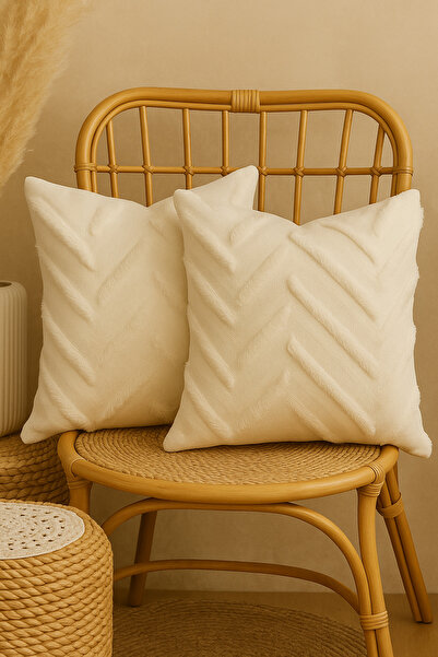 Belomia Home Collection Διπλό Διακοσμητικό Κάλυμμα Μαξιλαριού 43x43 |   Κεντη...