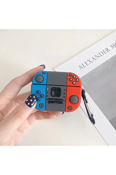 Dmay Apple AirPods Pro 3. Nesil (2025) Compatible Figured Silicone Case with Keychain Case