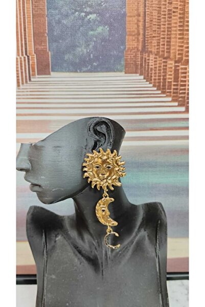 Sedaccessories Earrings, Big Sun and Little Moon Dangle Earrings