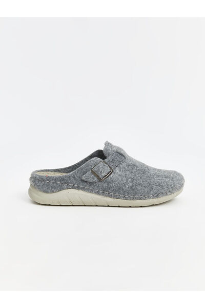 LC Waikiki Gray Buckle Women's House Slippers