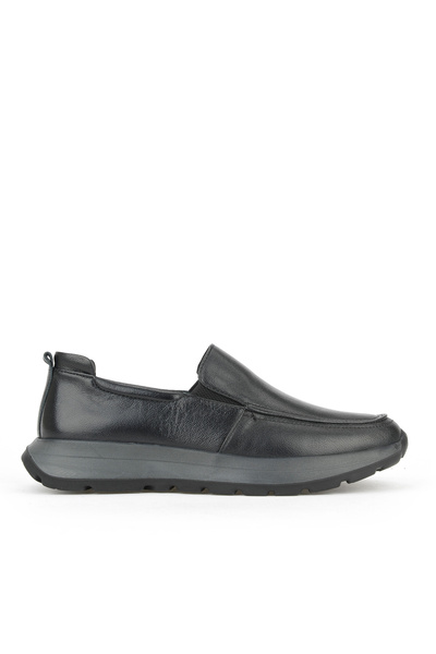 Ziya , Men's Genuine Leather Comfort Shoes 15310Z8082 Black