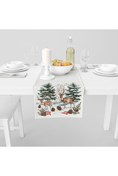 Filamente Digital Printed Runner - New Year / Christmas Patterned - 140X40 cm