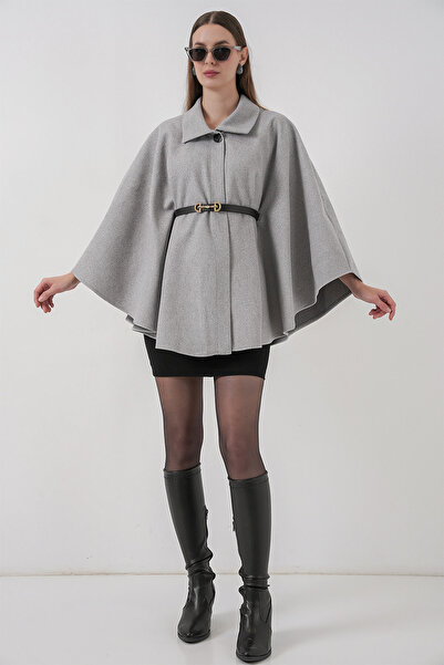 Bigdart Γυναικείο Παντελόνι με Ζώνη 9170 - Γκρι