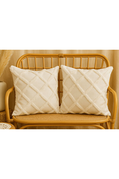 Belomia Home Collection Διπλό Διακοσμητικό Κάλυμμα Μαξιλαριού 43x43 |   Κεντη...