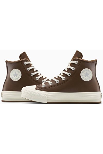 Converse Sneakers Chuck Taylor All Star Lift Leather Platform, Brown, Unisex