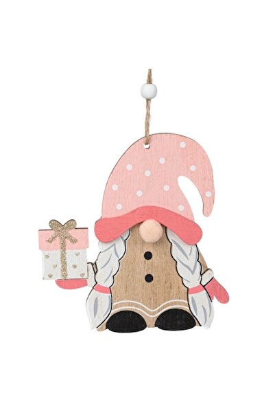 OEM Ornament de Crăciun - Pitic cu Cadou 12 cm