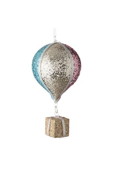 OEM Ornament de Crăciun pentru brad, balon din spumă cu cadou și sclipici, mu...