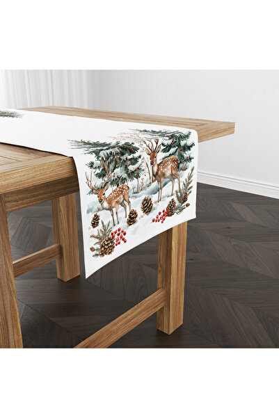 Filamente Digital Printed Runner - New Year / Christmas Patterned - 140X40 cm