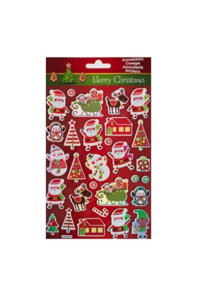 OEM Set stickere decorative de Crăciun 29 buc, om de zăpadă, Moș Crăciun, mul...