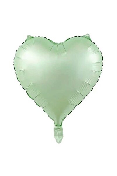 parti show Retro Green Heart Foil Balloon 45 cm