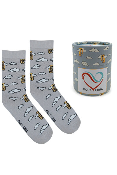 GOST LİRİA Tired Socks – Patterned Unisex Socks
