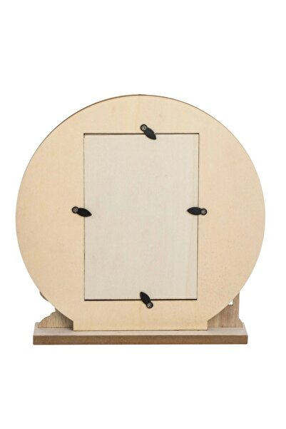 OEM Christmas Ornament Photo Frame Wooden Santa Claus Gifts 22x22cm