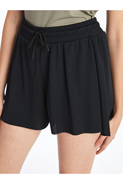 LC Waikiki Black Elastic Waist Women's Shorts