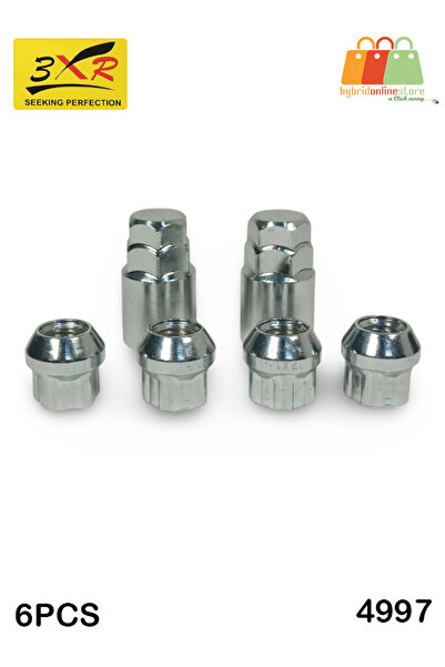 3XR مجموعة قفل أمان للعجلات مكونة من 6 قطع مع مفتاحين - موديل 4997