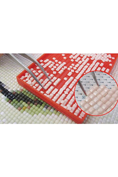 MATTELOT TOYS Set of Painting with Wooden Frame and Accessories, 5D Stone Embroidery, Cheerful Bunny, 20 x 30 cm