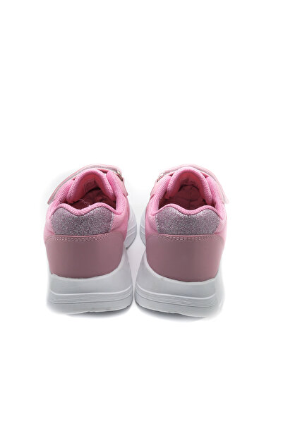KU&PA SHOES Atoma Pink Kids Children Unisex Sneaker Leather-Look Casual Sports Shoes Lace-Up Velcro Kp-7003