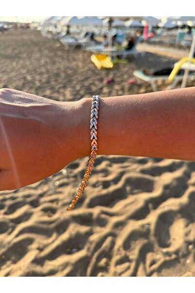 stainless steell Rose Gold VIP Bileklik